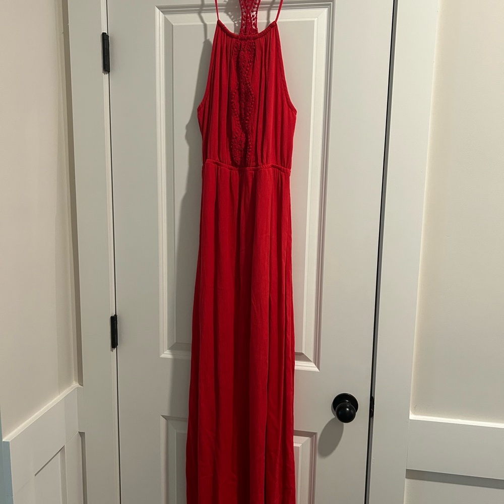 Living Doll Red Maxi Dress